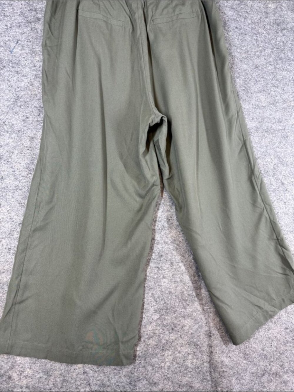 J.Jill Tencel Wide Leg Pants Sage Green M Petite Boho Casual Summer Resortwear - Picture 12 of 15
